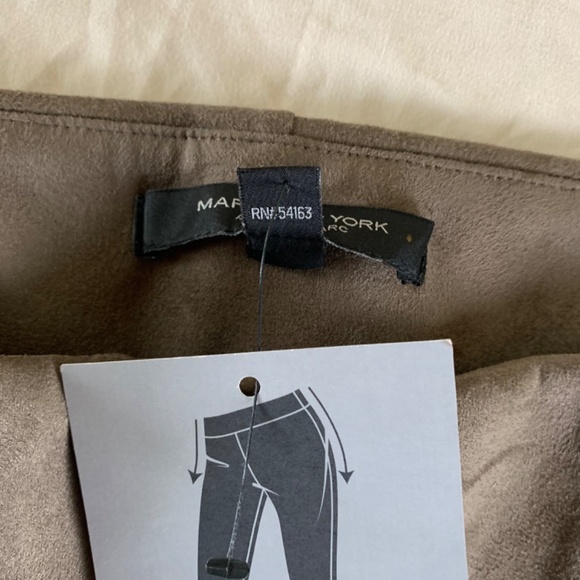 Andrew March taupe faux‎ suede pants XL NWT - Picture 5 of 9